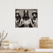 Poster Une femme dans un masque à gaz (Cuisine)