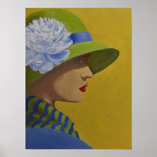 Poster une femme de profil (Devant)