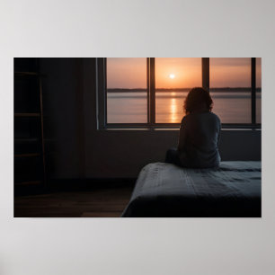 Poster Une femme en dépression lourde