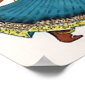 Poster Une femme indienne danse (Coin)