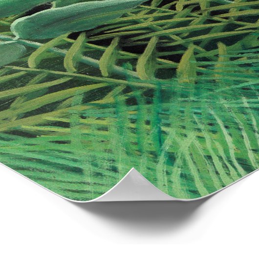 Poster Une femme marche dans une forêt exotique (Coin)