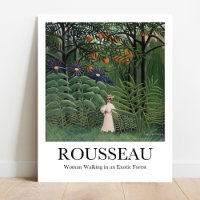Une femme marche dans une forêt exotique Henri Rou