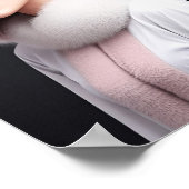 Poster Une femme portant un casquette de lapin (Coin)