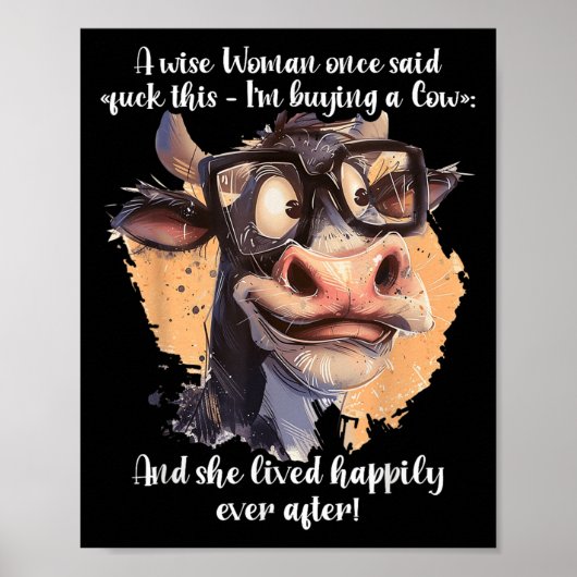 Poster Une Femme Sage A Dit Un Jour Pour Cela J'Achète Un (Devant)