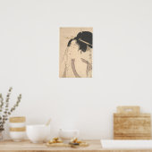 Poster Une femme se détend après son bain (Cuisine)