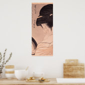 Poster Une femme se maquiller (Cuisine)