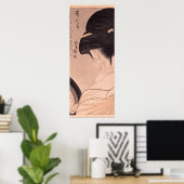 Poster Une femme se maquiller (Bureau à domicile)