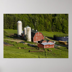 Poster Une ferme à Barnet Centre, Vermont. Connecticut