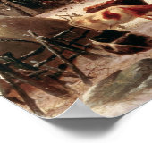 Poster Une ferme en hiver Peinture de George Durrie (Coin)