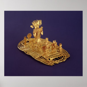 Poster Une figurine muisca votive représentant