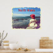 Poster Une fille au bord de la mer (Cuisine)