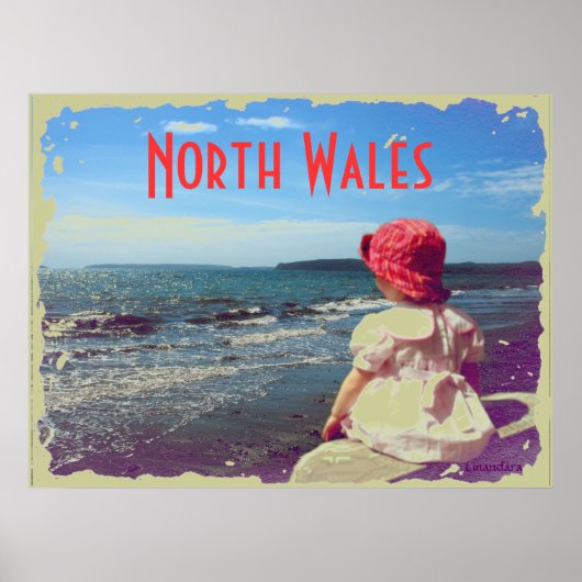 Poster Une fille au bord de la mer (Devant)