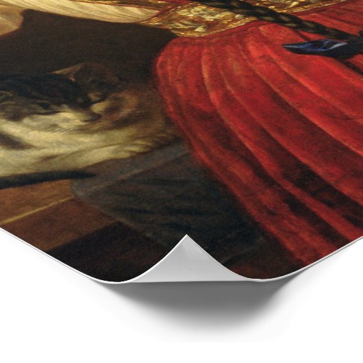 Poster Une fille au miroir, 1848 (Coin)