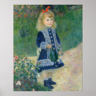 Poster Une fille avec un arrosoir (1876) Auguste Renoir
