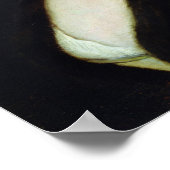 Poster Une fille avec un masque noir (Coin)