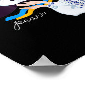 Poster Une fille colombe de paix soutient l'Ukraine souti (Coin)