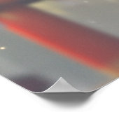 Poster Une fille d'anime traditionnelle aux cheveux rouge (Coin)