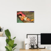Poster Une fille dans un hamac par Jesse Willcox Smith (Bureau à domicile)