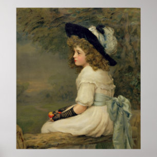 Poster Une fille de la veille, Pears Annual, Noël, 1899