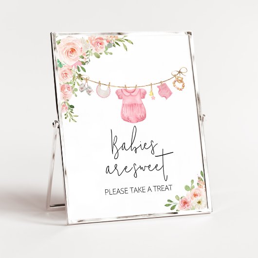 Poster Une fille douce Vêtements de bébé Les bébés sont d