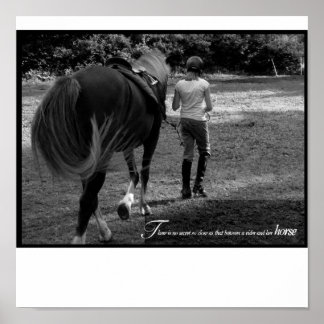 Poster Une fille et son cheval