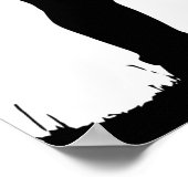 Poster Une fille et son cheval amour Silhouette Art (Coin)