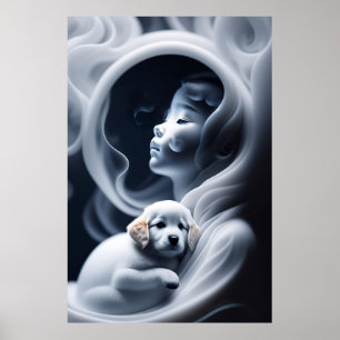 Poster Une Fille Fantôme Et Son Chien