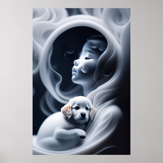 Poster Une Fille Fantôme Et Son Chien (Devant)