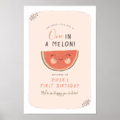 Poster Une Fille Melon Première fête d'anniversaire (Devant)