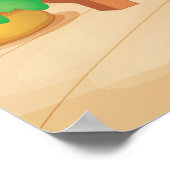 Poster Une fille musulmane qui prie (Coin)