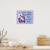 Poster Une fille ne peut jamais avoir assez de chaussures (Cuisine)