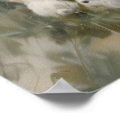 Poster Une Fille Nourrir Des Lapins Blancs Peinture Impre (Coin)