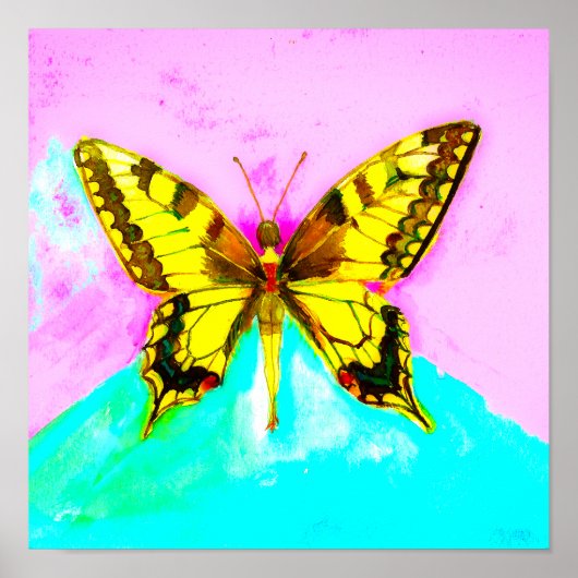 Poster Une fille papillon (Devant)