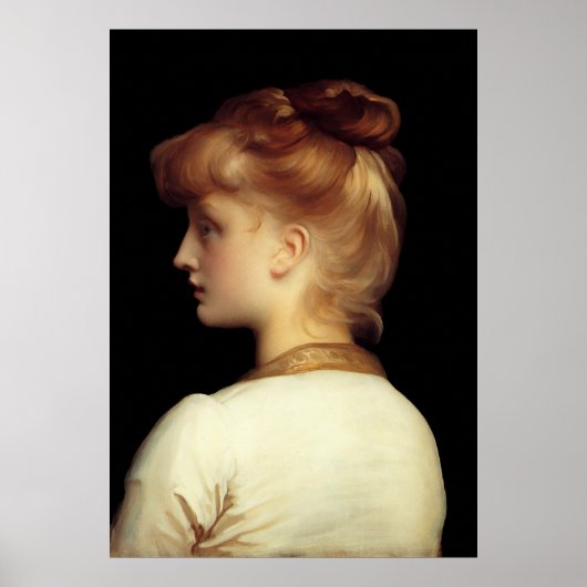 Poster Une fille par Lord Frederic Leighton (Devant)