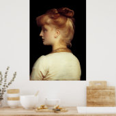 Poster Une fille par Lord Frederic Leighton (Cuisine)