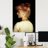 Poster Une fille par Lord Frederic Leighton (Bureau à domicile)