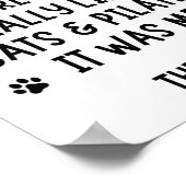 Poster Une fille qui aimait vraiment les chats et les pil (Coin)