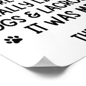 Poster Une fille qui aimait vraiment les chiens et la cro (Coin)