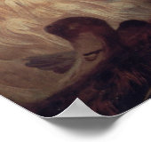 Poster Une fille qui nourrit des paons (Coin)