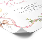 Poster Une fille rose d'oie sotte cadeaux d'anniversaire (Coin)