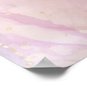 Poster Une finition en marbre rose et blanc avec de l'or  (Coin)