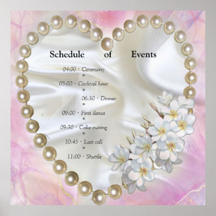 Poster Une finition rose et Marbre blanc avec or brossé