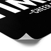 Poster Une fois de plus entraîneur de cheerleading drôle (Coin)