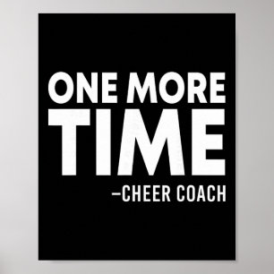 Poster Une fois de plus entraîneur de cheerleading drôle