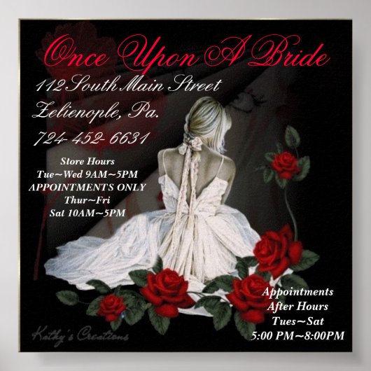 Poster Une Fois Sur Une Mariée (Devant)