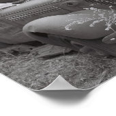 Poster une fois tenu deux amants dans un baiser de minuit (Coin)