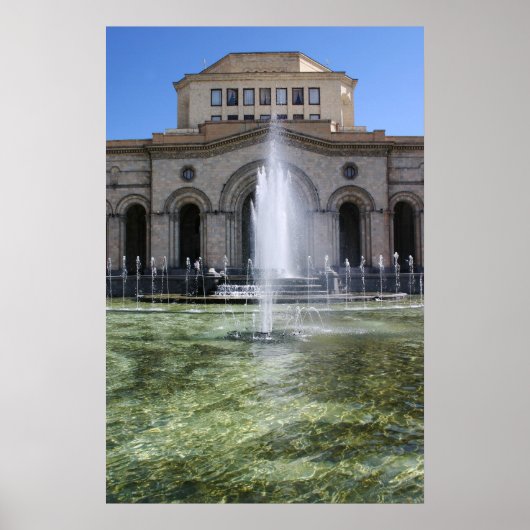 Poster Une fontaine à Erevan (Devant)