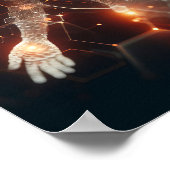 Poster Une forme de vie numérique qui se transforme dans (Coin)