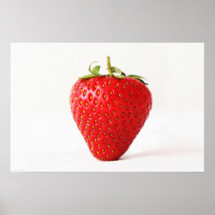 Poster Une fraise rouge