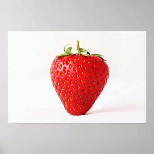 Poster Une fraise rouge (Devant)